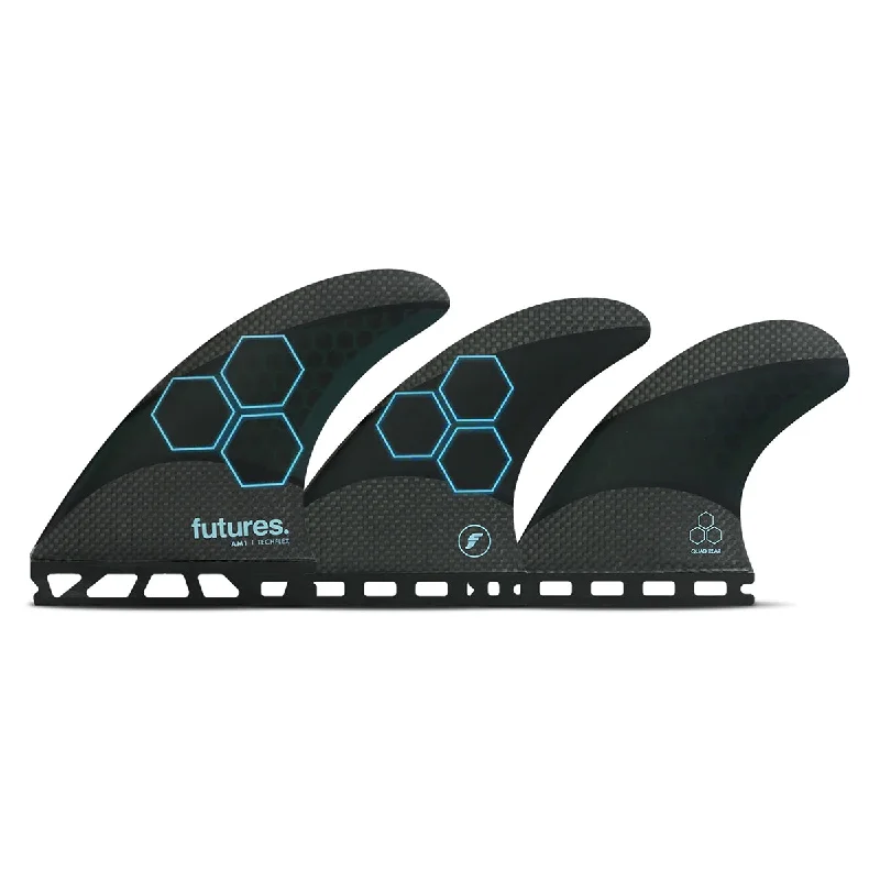 surfboard fins for increased comfort and control-Futures AM1 Techflex Tri Quad Fin Set - Medium