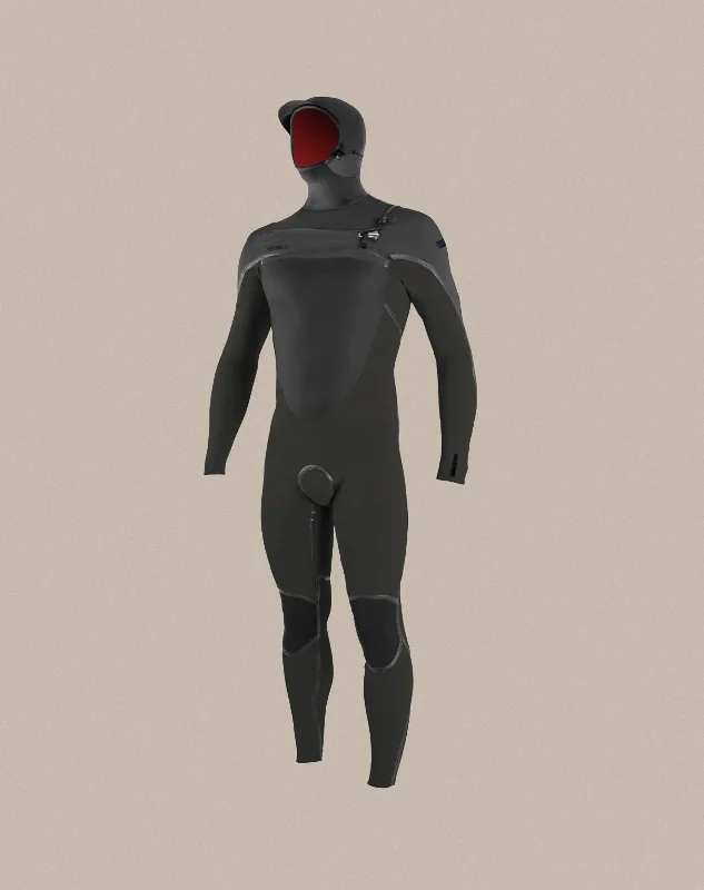 surf clothing for eco-conscious surfers-O’Neill Psycho Tech 5.5/4MM Chest Zip w/Hood Full Suit