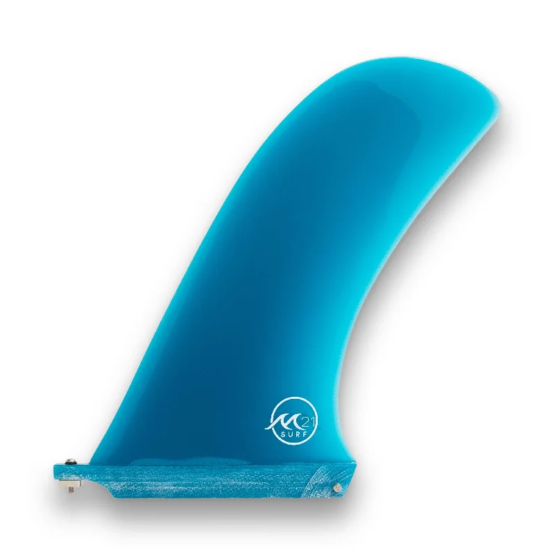 surf clothing for greater wave-catching efficiency-10" Blue Pivot Center fin