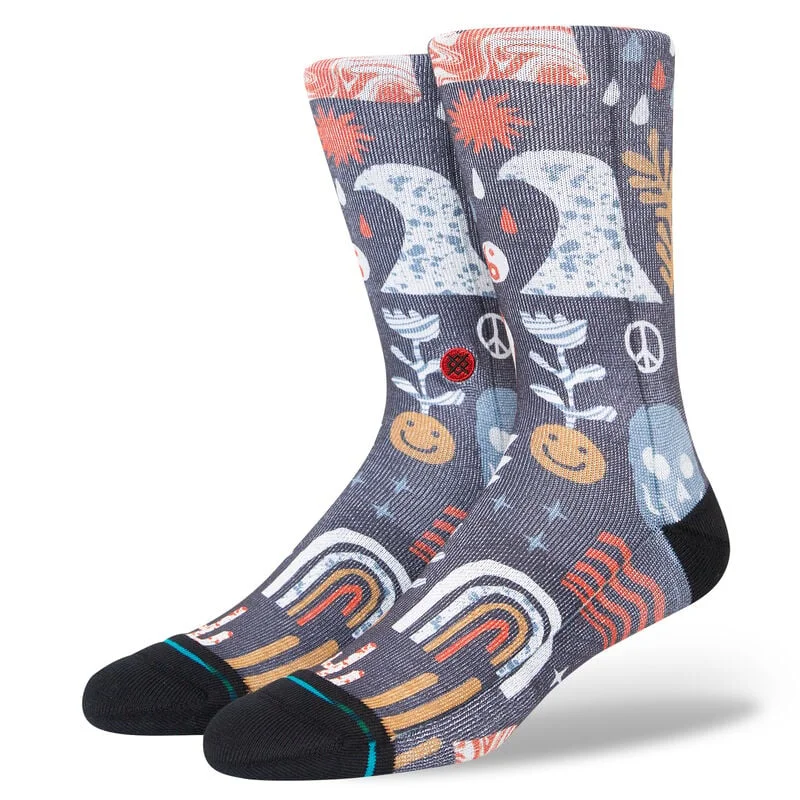 surf clothing with stylish color patterns for beachwear-Stance Terrain Crew Socks