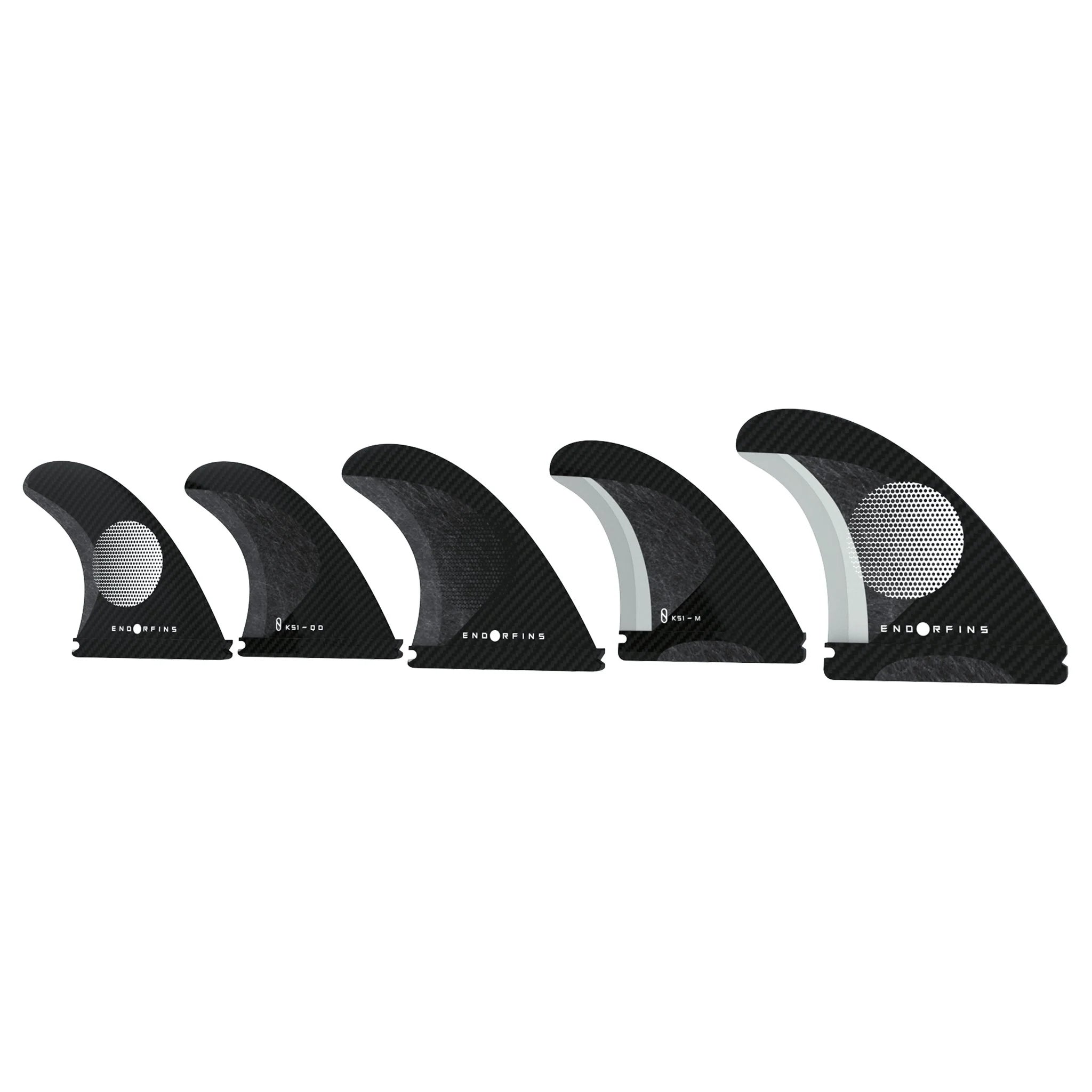 surfboard fins for better carving-Endorfins Slater KS1 5 Fin Set - (Futures or FCSII)