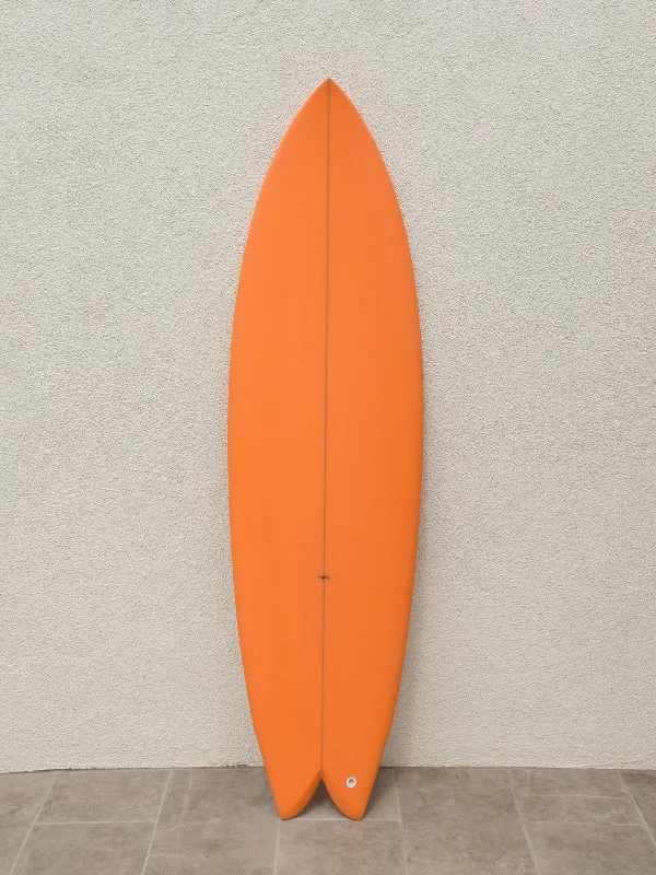 surfboards with more stability in choppy conditions-STPNK | Anchovy Bar Fish 6’0” Dirty Peach Surfboard