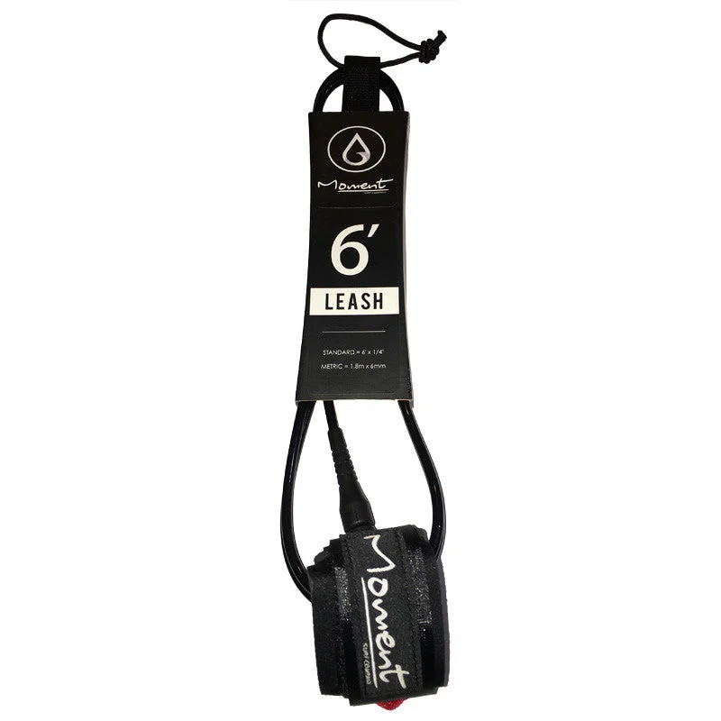 surfboard handle grips for easy carrying-Moment Surf Company 6' Standard Leash