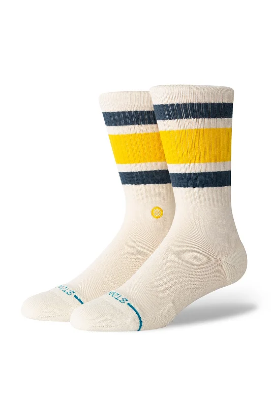 surf clothing for all-day wear at the beach-Stance Boyd Crew Sock - Cream