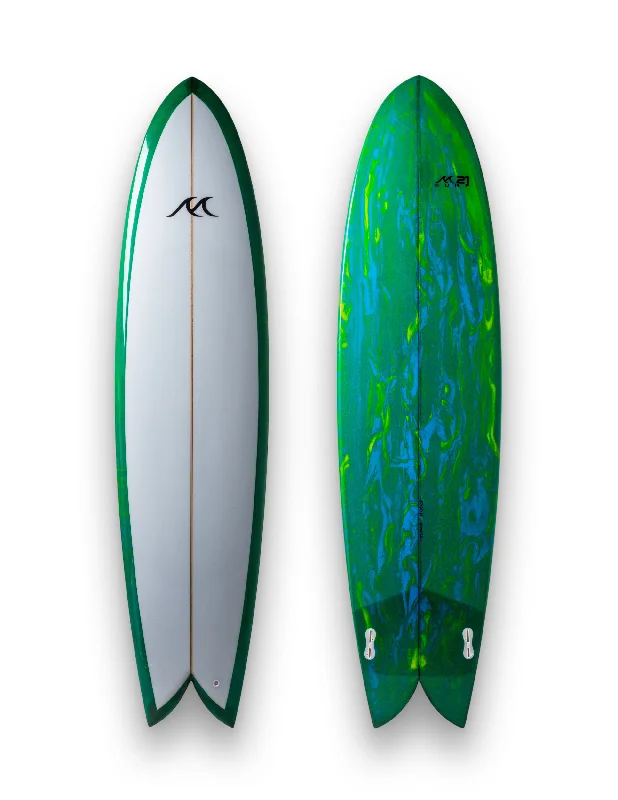 surf clothing with secure fit for active surfers-Angry Sardine Kelp Green