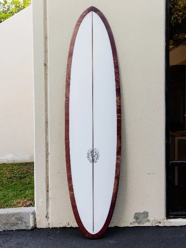 surfboards for comfortable long-distance paddling-Kookapinto Shapes | 7'7" Thin Twin Mocha Swirl Surfboard