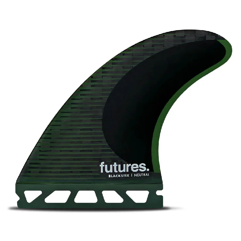 surfboard fins with minimal drag for quicker rides-Futures Fins F8 Blackstix Tri Fin Set - Large