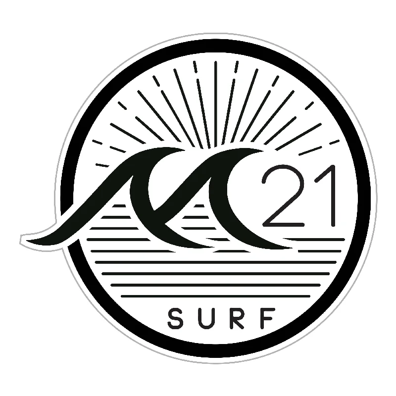 surf clothing with slim-fit designs for a sleek look-M21 Surf Lifestyle Sticker