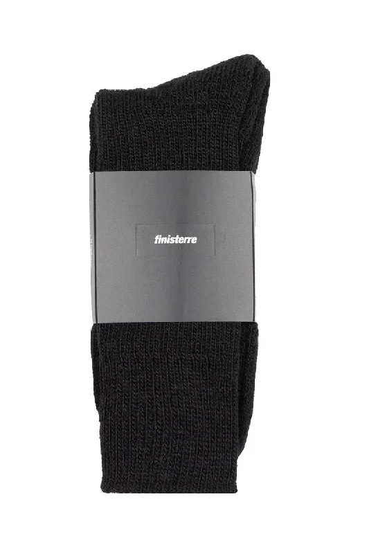 best surf rash guards for protection-Finisterre Ribbed Sock - Black