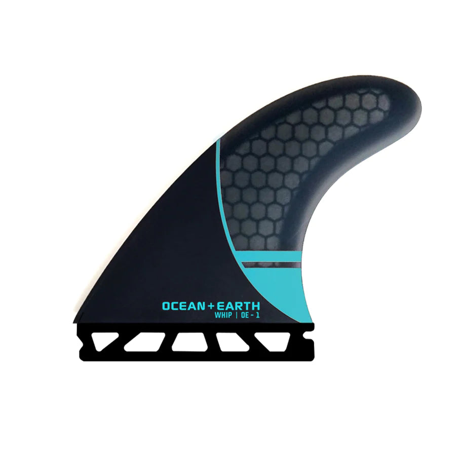 surfboard fins with durable construction-Ocean & Earth Whip Thruster Fins Medium Single Tab