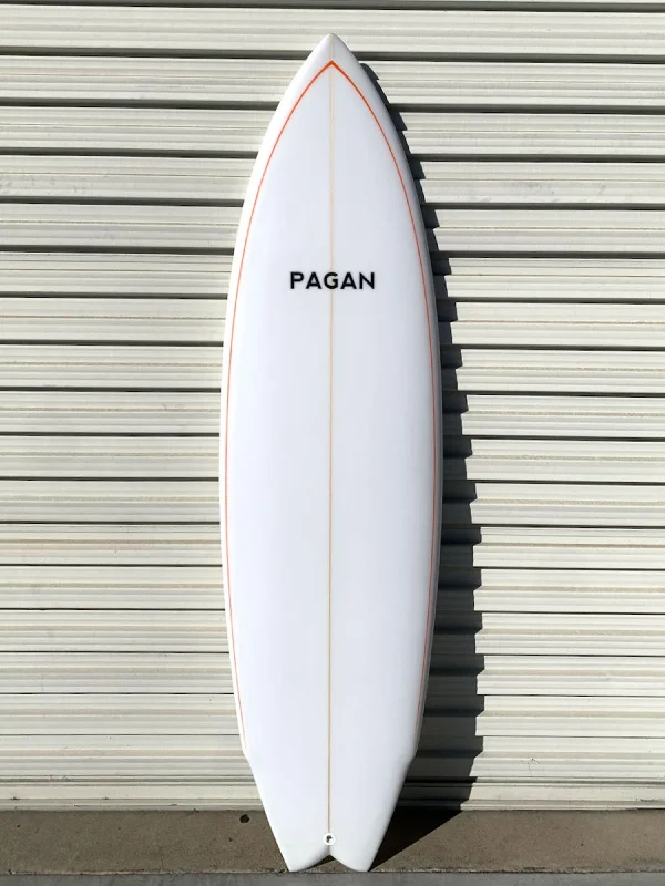 best surfboards for competition-Pagan USA | 6'2" Modern Twin Fin Surfboard