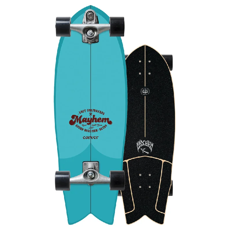 surf clothing for high-performance surfing-LOST X CARVER 29" RNF RETRO SURFSKATE COMPLETE C7