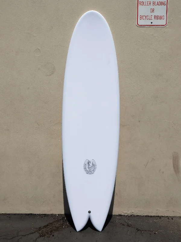 surfboards for improved wave entry-6'10" Thick Twin Fish / Epoxy Stringerless Surfboard