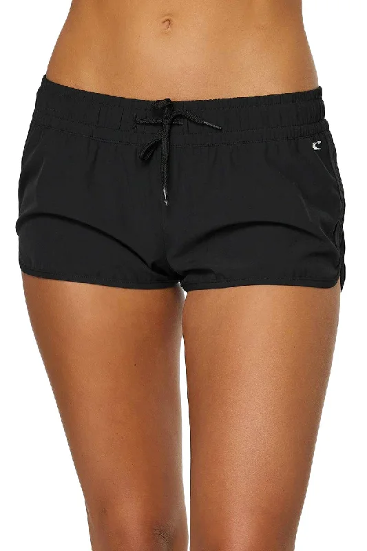 surf clothing with high-tech, quick-dry materials-O'Neill Laney 2" Stretch Boardshort - Black