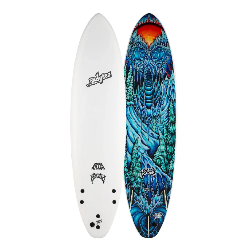 surfboards for tight, controlled turns-Catch Surf Odysea X Lost Crowd Killer 6'8 Soft Surfboard - White