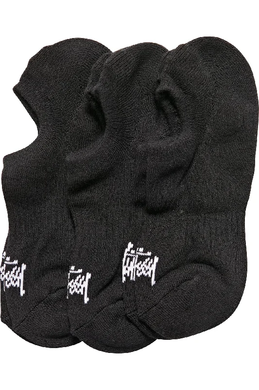 surf clothing for wearing under wetsuits-MENS GRAFFITI NO-SHOW SOCK 3PK