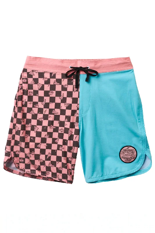 surf clothing for flexible, unrestricted movement-Seaesta Surf x Teenage Mutant Ninja Turtles® Mutant Checker Boardshorts / Cowabunga Break Up / Mens